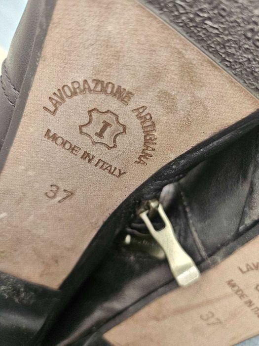 Боти на платформа естествена кожа - НАМАЛЕНИ