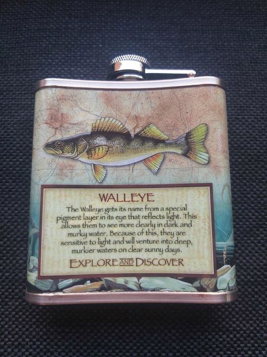 Красиво изрисувана манерка за алкохол AMERICAN EXPEDITION, 7oz /207ml