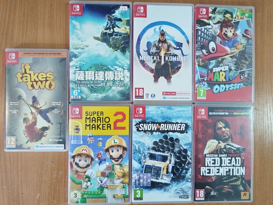 Картриджи на Nintendo Switch OLED