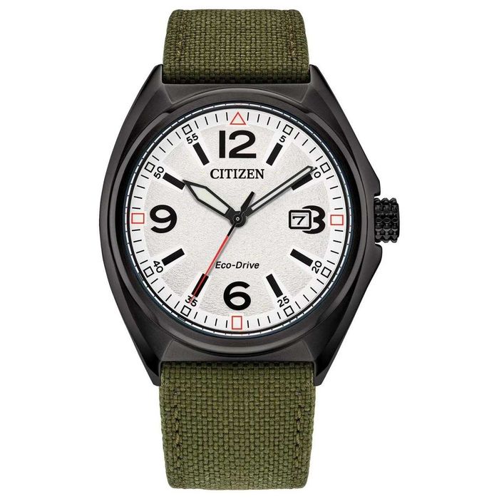 Citizen Eco-Drive Military White Dial AW1575-16A