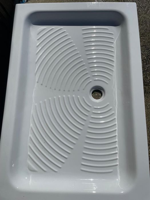 2 x Cădițe Duș Ceramice Premium 120x80 cm – Noi – Antiderapante