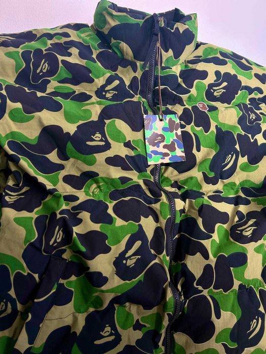 Geaca Verde Camo Military Bape pentru iarna de barbati - A Bathing Ape