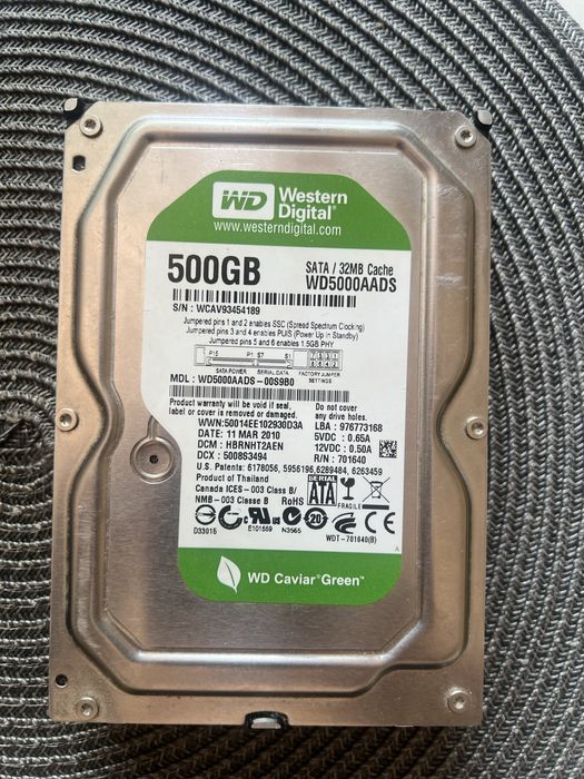 Hardisk 500 GB functional