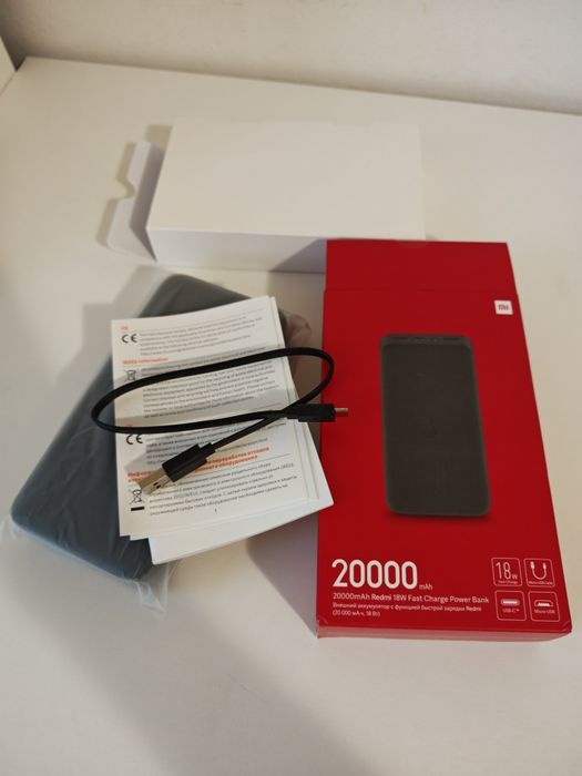 Acumulator extern Xiaomi Redmi Fast Charge, 18W, 20000 mAh