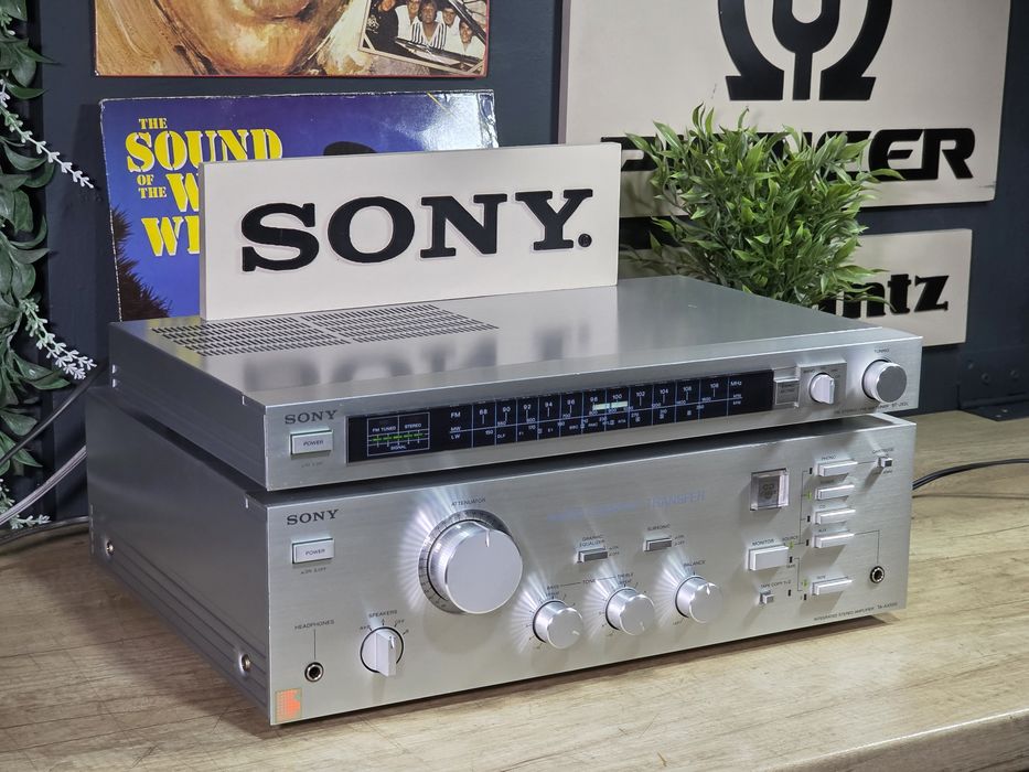 Amplificator SONY TA-AX500, tuner ST-JX2L, hifi retro ,argintiu