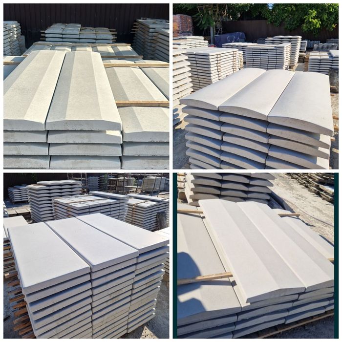 Placi de gard / garduri din beton / capace de gard