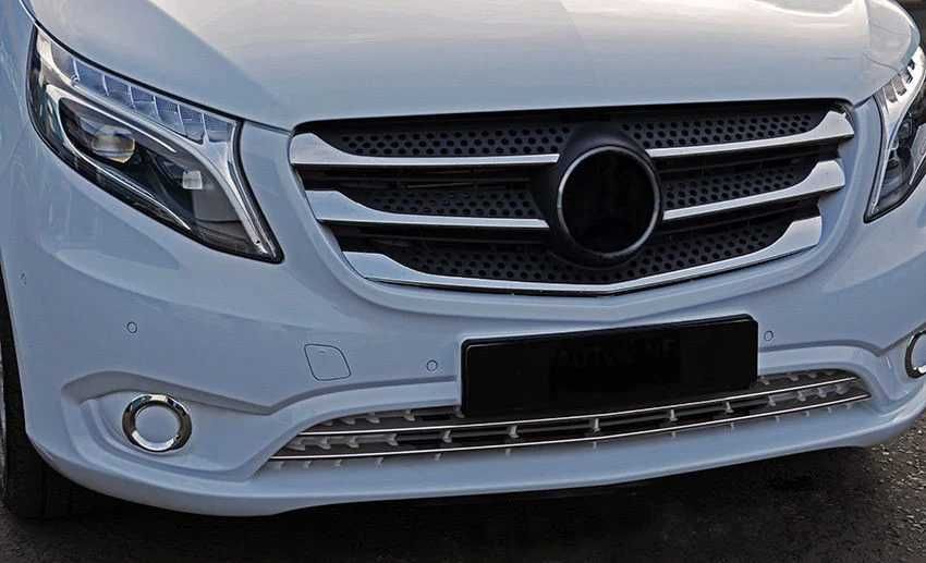 Set 4 ornamente inox grila Mercedes Vito W639 2010-2014