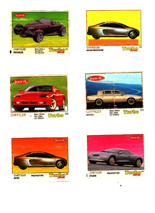 Вкладыши TURBO СПЕШИТЕ ОСТАЛОСЬ 52 штуки Вкладыши от жвачки TURBO