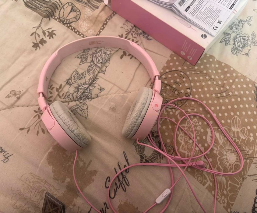 Слушалки Sony розов цвят