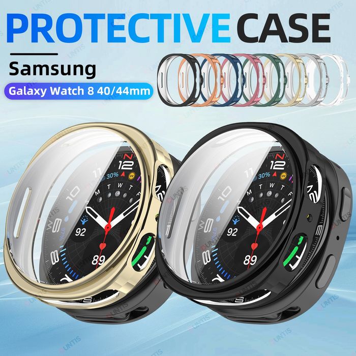 Samsung Galaxy Watch 8 7 6 5 4 / 360° Мек силиконов кейс с протектор