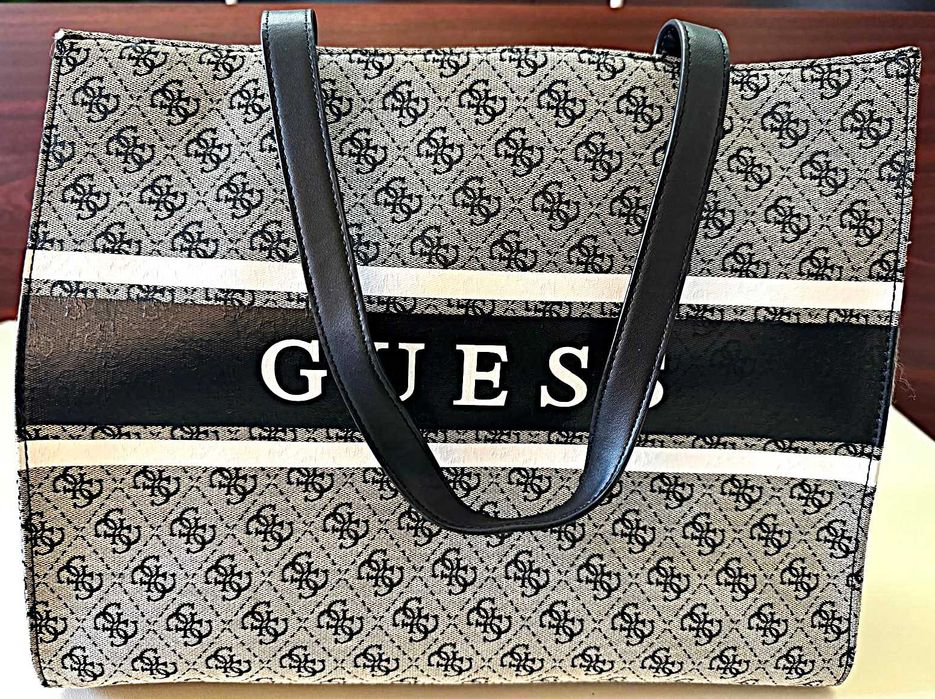 Geanta de piele naturala Kurt Geiger , GUESS