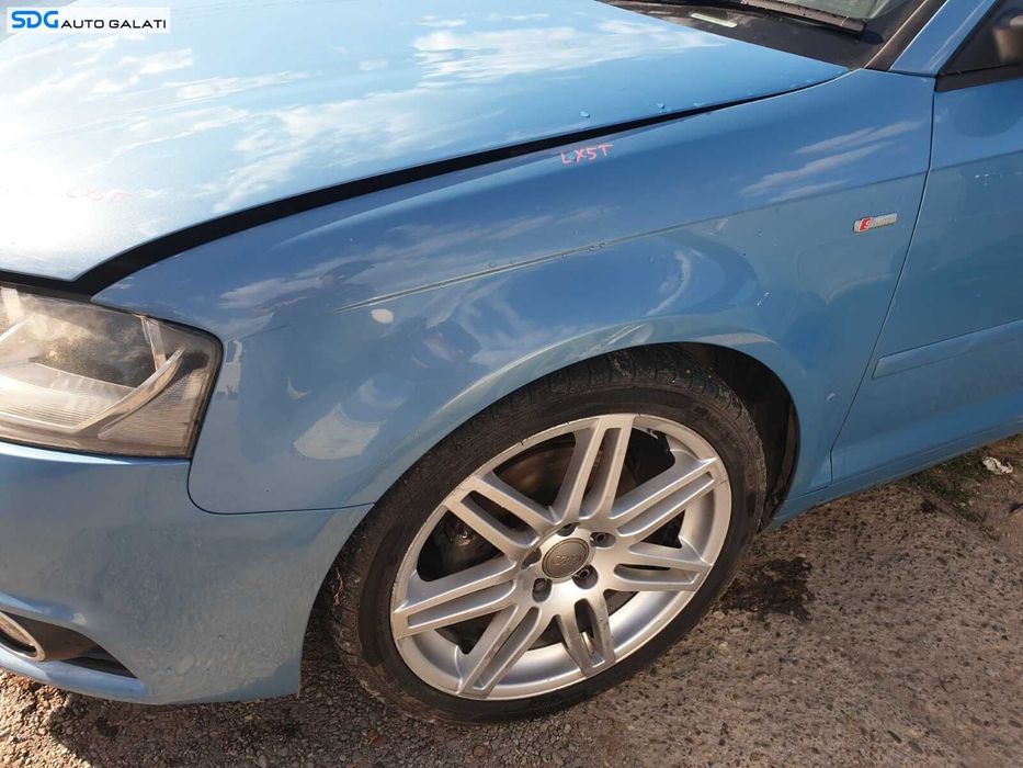 Aripa Stanga Fata Audi A3 8P Facelift 2008 - 2013 Cod Culoare LX5T [C7897]