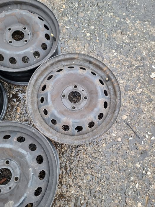 Jante oțel ~4x100~ 15 țoli ~ Renault / Dacia+capace roți
