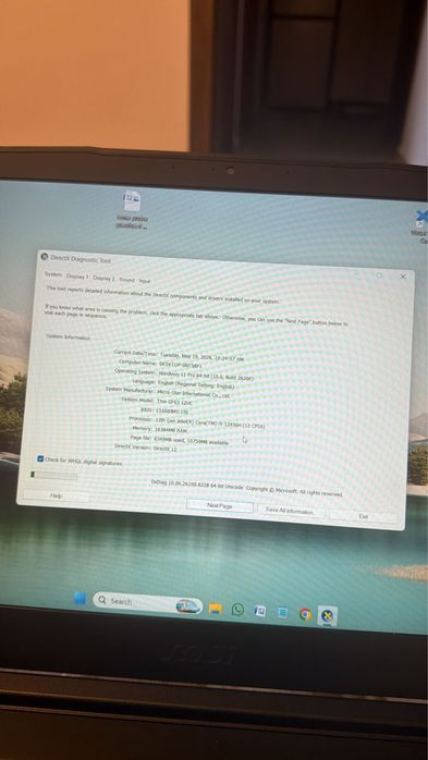 Laptop MSI GF63 THIN 12UC