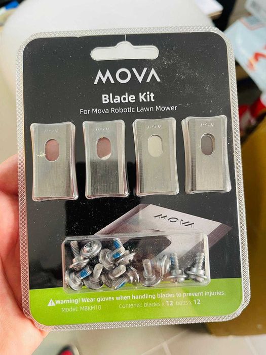 Set 12 lame de schimb pentru mașina de tuns iarba MOVA, 12 suruburi