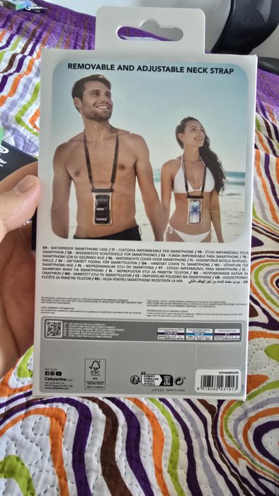 Husă telefon impermeabilă Cellularline Voyager, nouă, sigilată
