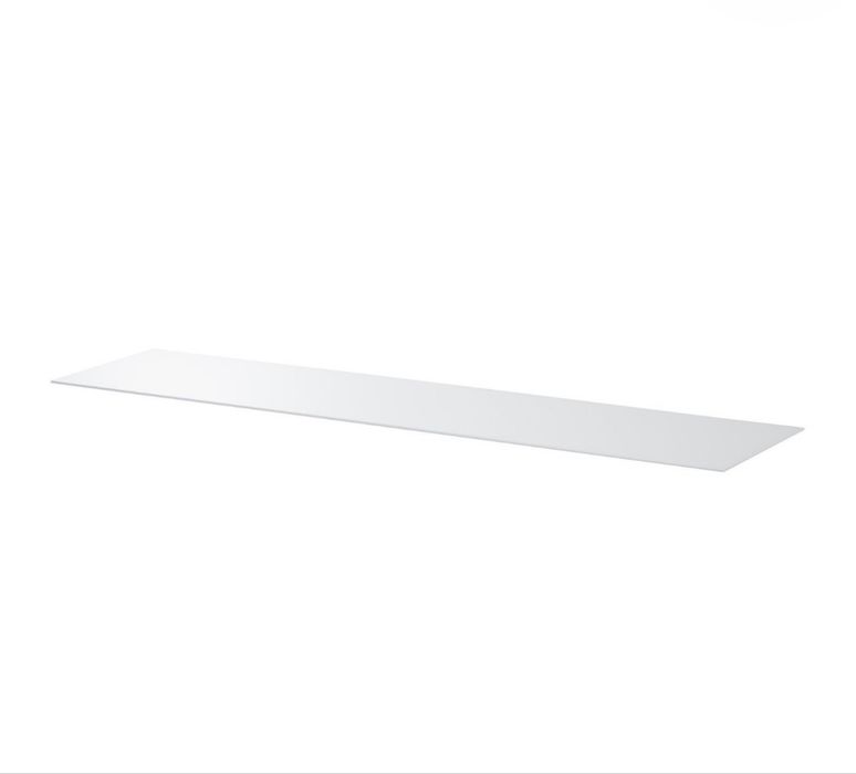 Comoda alba mata 6 sertare 160/48/78 +blat sticla alb 160/48.