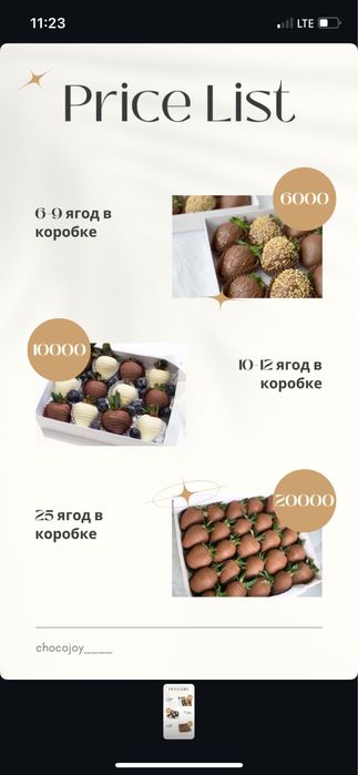 Клубника в шоколаде. Г.Астана