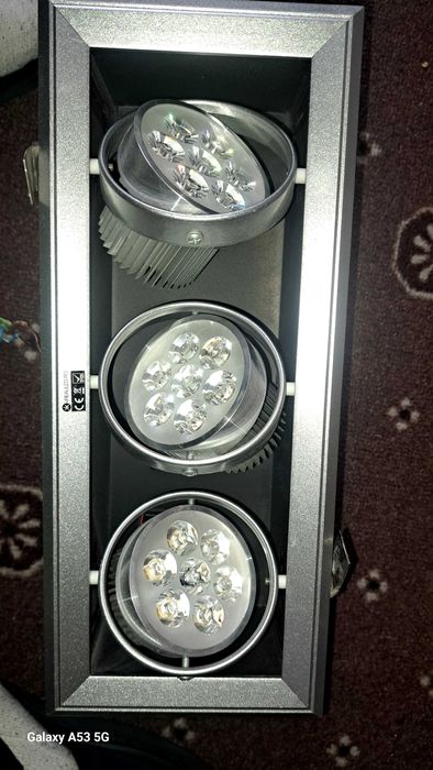Lampa 3 x led reglabile