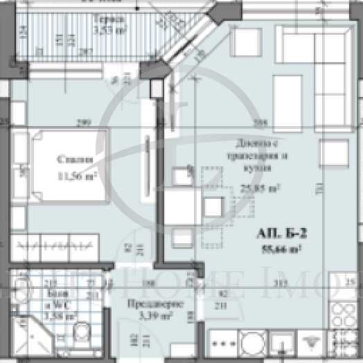 Продава се Двустаен апартамент в Пловдив, Христо Смирненски - 66 кв.м за 1360 €/кв.м - Снимка #1