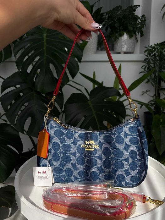 Geanta Coach Terry denim