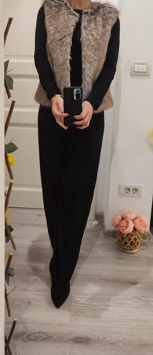 Vestuta/ bolero blană imitație iepure, extrafină la atingere, S-M