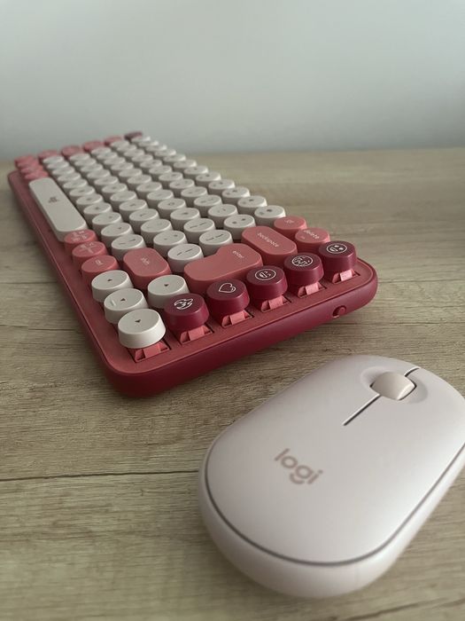 Клавиатура logitech pop keys и мишка pop mouse