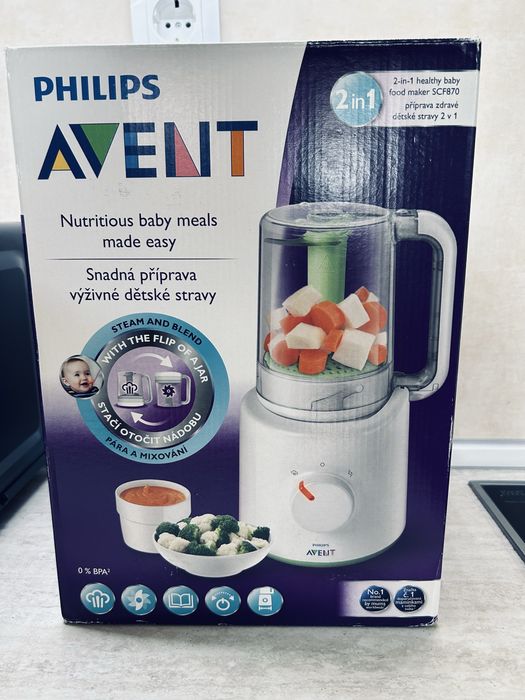 PHILIPS AVENT SCF870/22 Комбиниран уред за готвене на пара с блендер