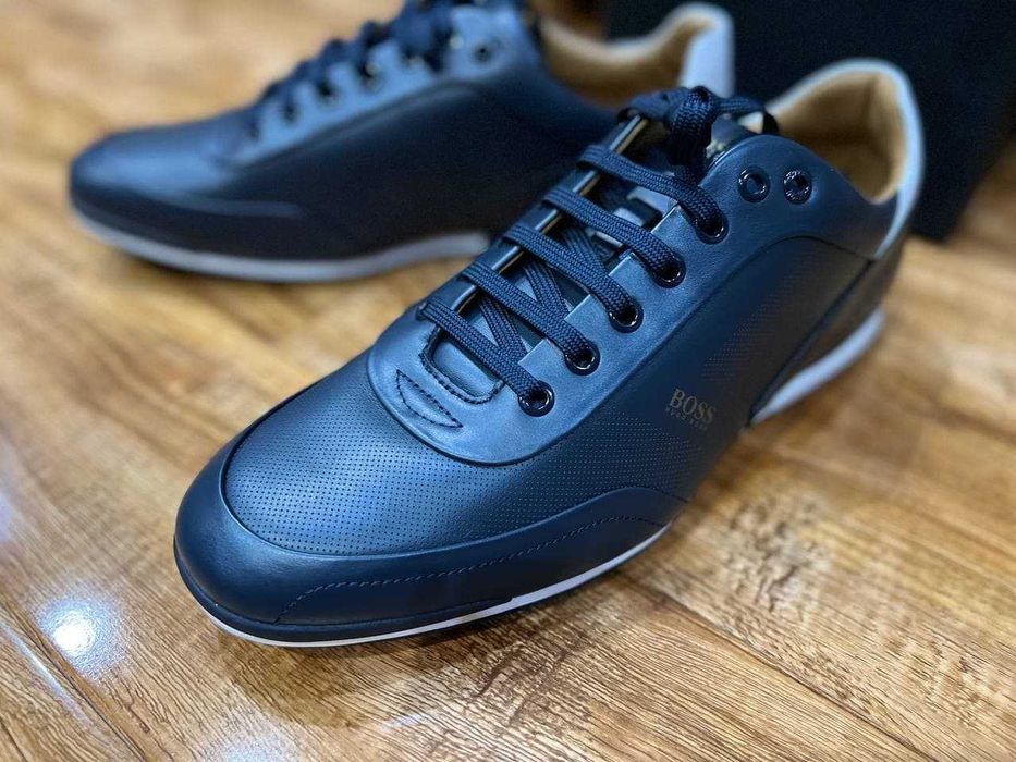 Hugo Boss мужские кроссовки из мягкой кожи РАЗМЕР 43