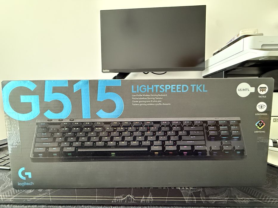 Tastatura mecanica Gaming Logitech G515 TKL, ultraslim, Lightspeed, wireless&bluetooth