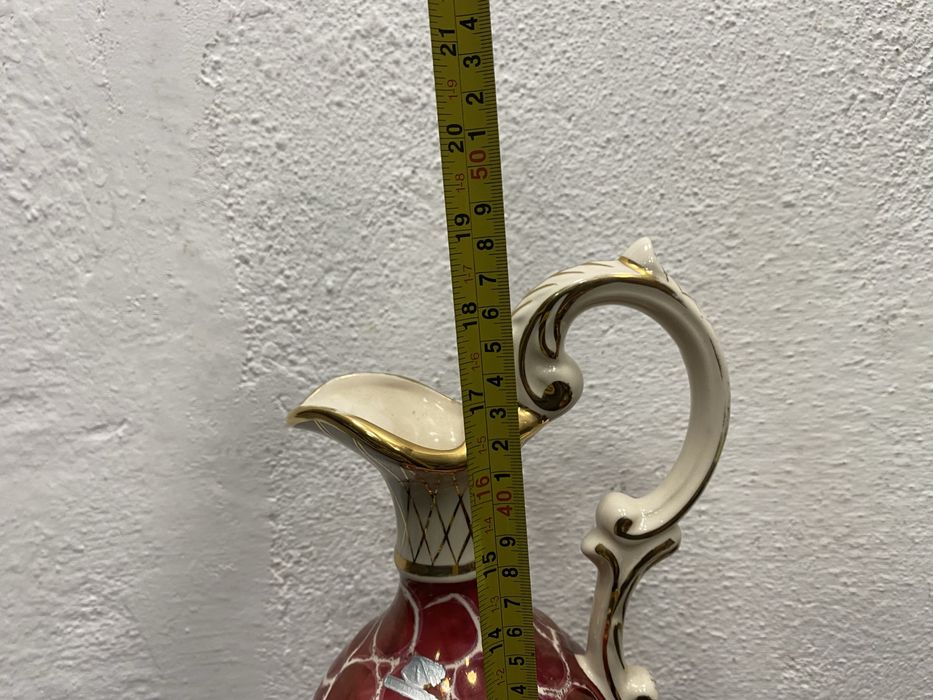 Порцеланова кана HB Belgium с Watteau сцена 1950–1960 г.