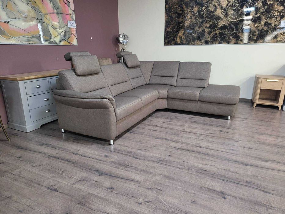 ПРОМОЦИЯ!!!Светло кафяв ъглов диван от плат