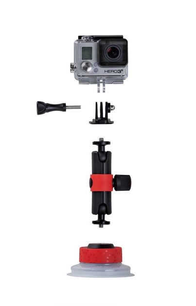Joby Suction Cup & Locking Arm cu Adaptor GoPro