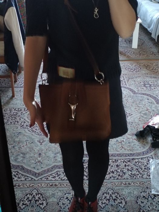 Замшевая сумка настоящая