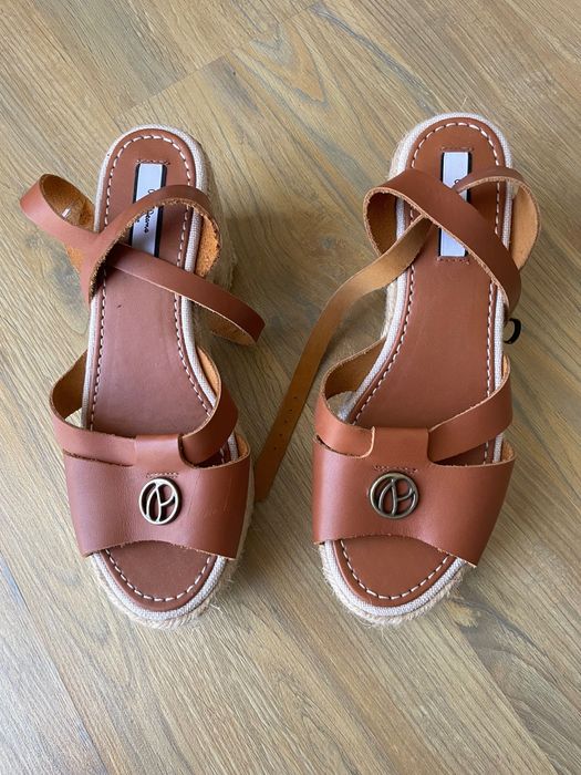 Sandale piele Pepe Jeans