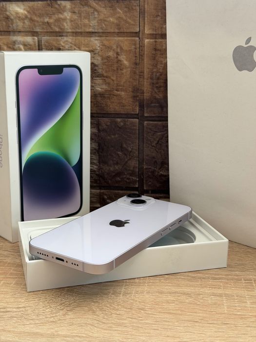 Iphone 14, Purple, 128GB, Smartphone, Apple, Телефон - 85% Battery Health + оригинална кутия и аксесоари