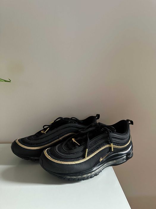 Nike Air Max 97 Black Metallic Gold Нови Оригинални 45