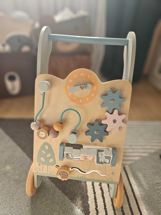 Premergator gri cu activitati tip Montessori PolarB Viga