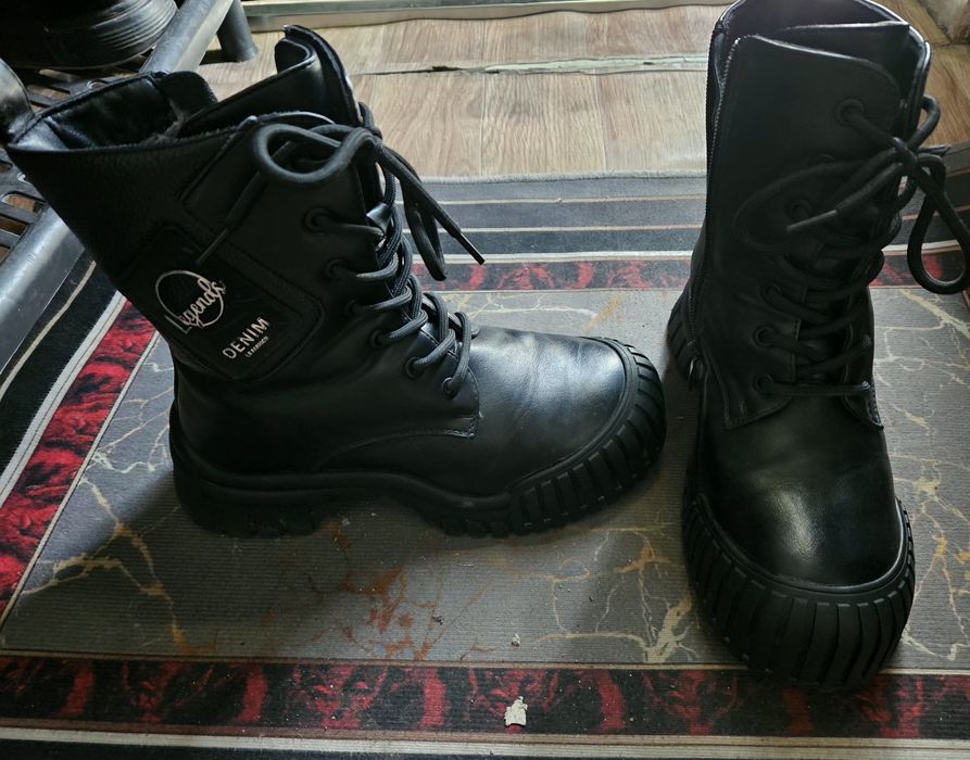 Ботинки зимние кожаные