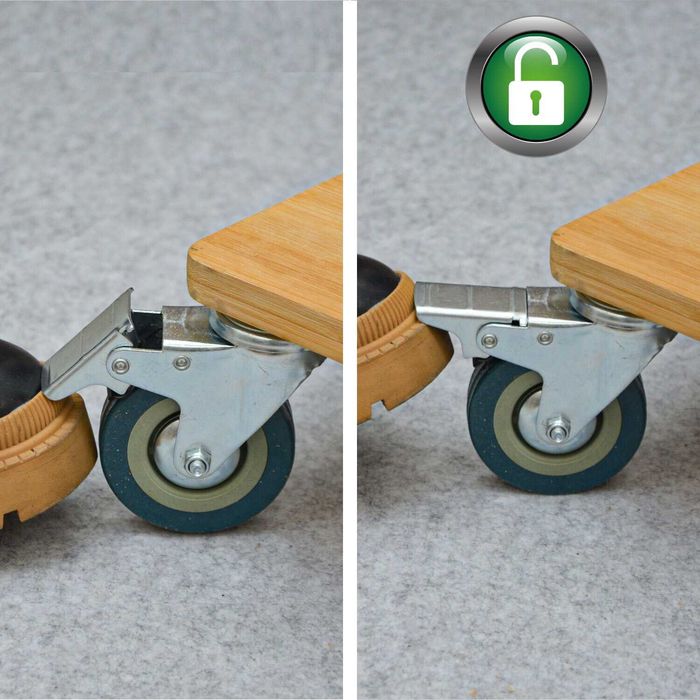 Set 4 roti pivotante industriale cauciuc silentioase rotative 7.5cm gr