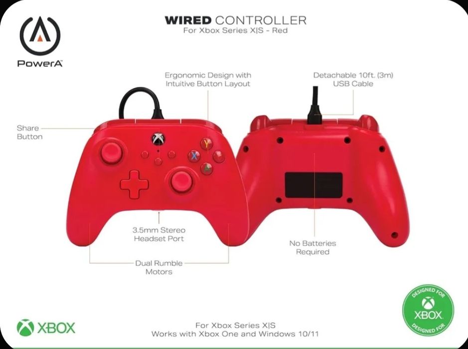 Проводной геймпад для Xbox/PC PowerA Wired