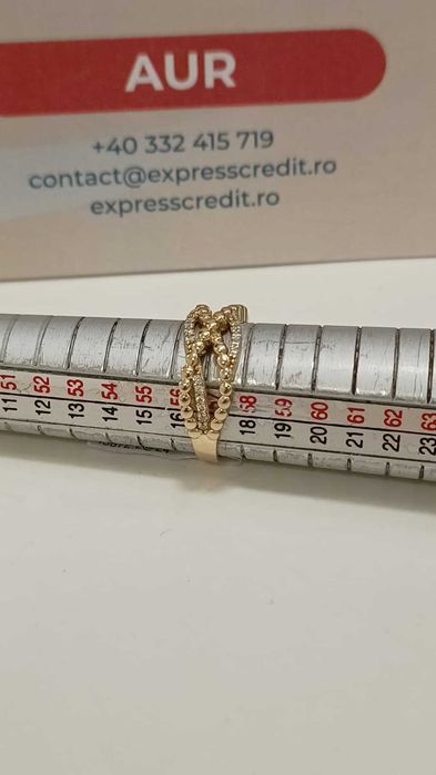 Inel aur 14k 2.26gr [AG24 Harlau B.45872.2) - Garantie 2 ani!