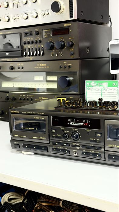 Technics RS-TR575M2 – Casetofon Deck Dublu Hi-Fi | Auto Reverse | dublu REC | Dolby B/C | HX Pro | ATC | Made in Japan