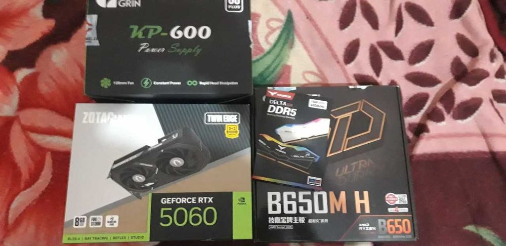 Мощный игровой ПК | Ryzen 7500F | RTX 5060 | 2x8=16GB DDR5 | B650M AM5