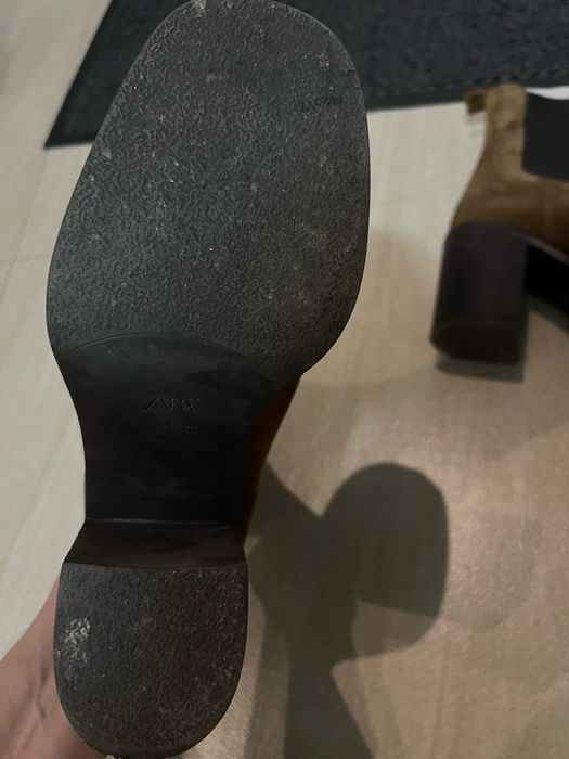 Ботинки 39 zara натуральная кожа