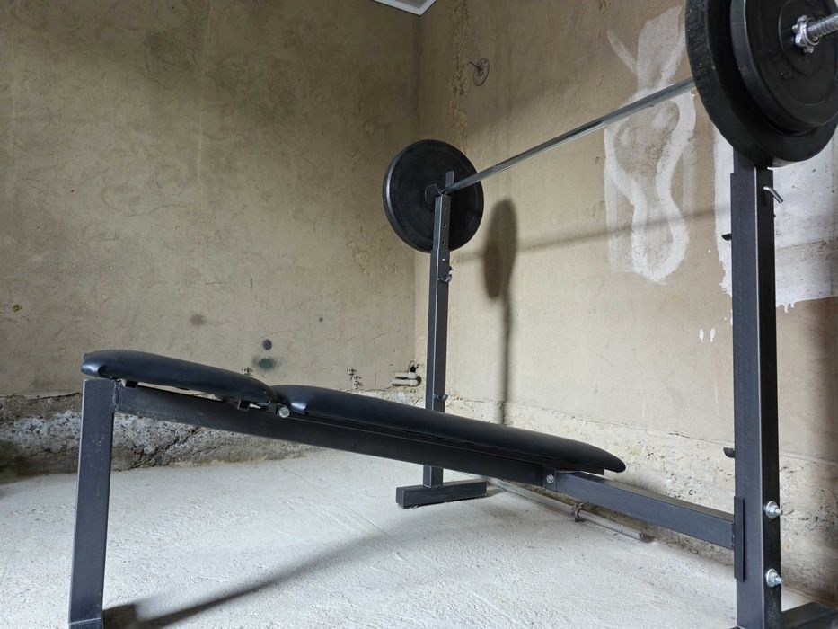 Скамья для жима + штанга
