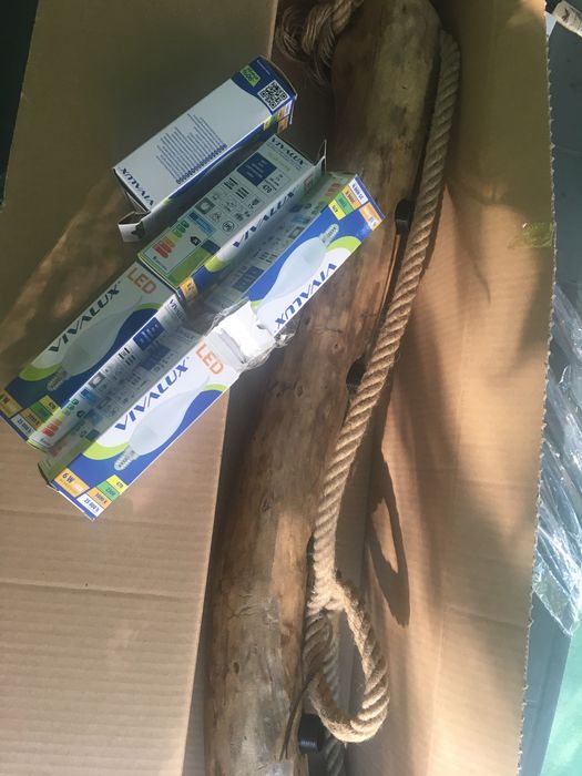 Дървена лампа/полилей