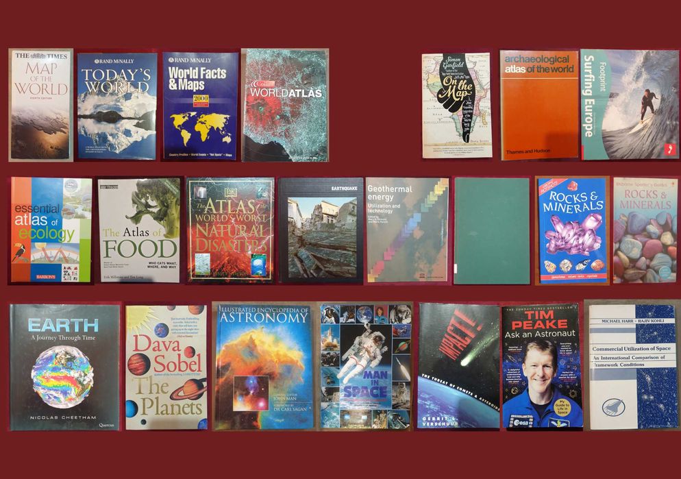 Атласи, справочници, енциклопедии - земя, страни, космос / 22 книги /