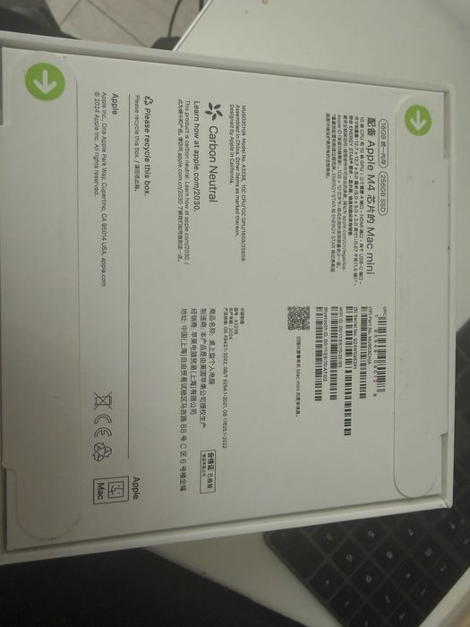 Mac mini m4 не вскрытый