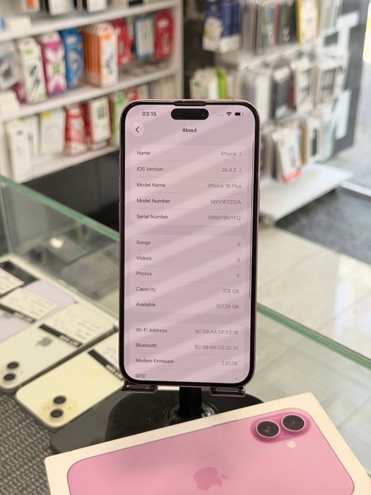 Apple iPhone 16 Plus 128GB Pink